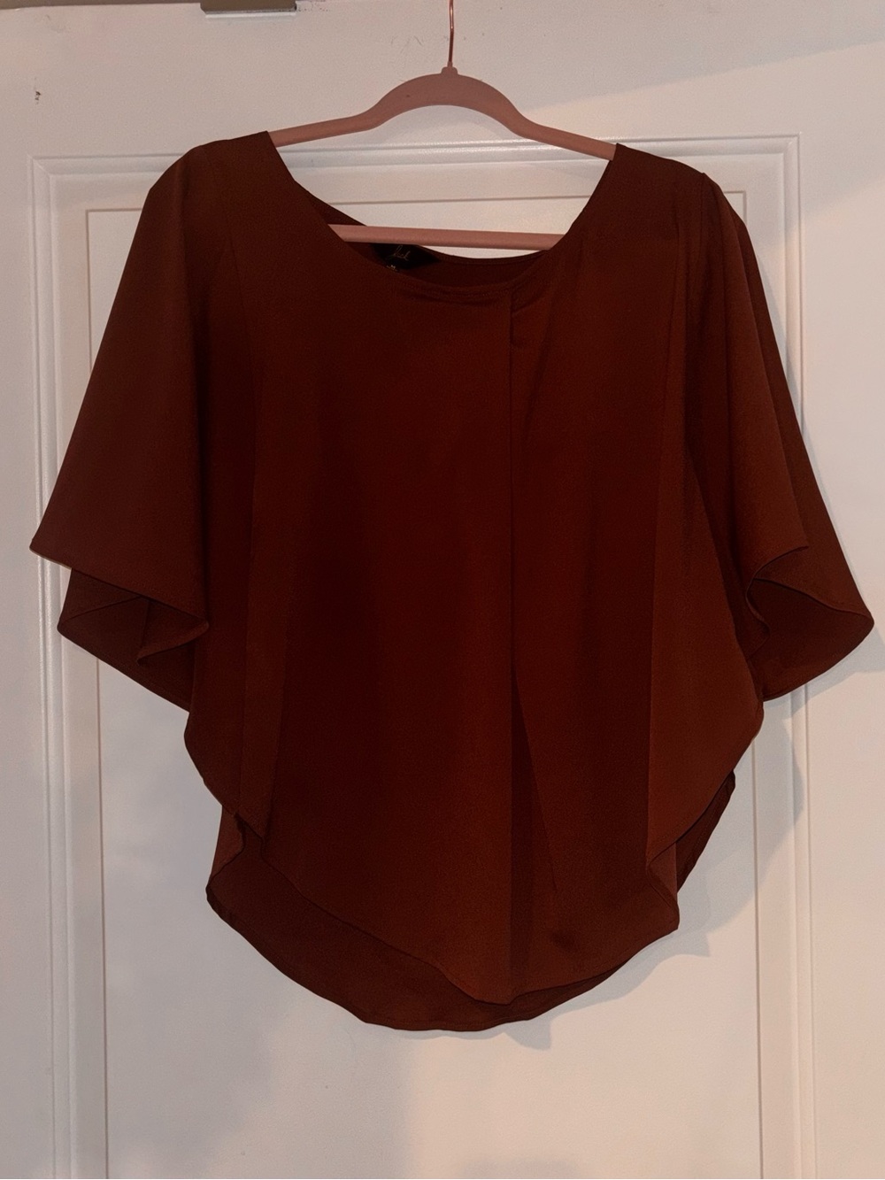Jack by BB Dakota medium mauve flowy blouse l batwing sleeve top
